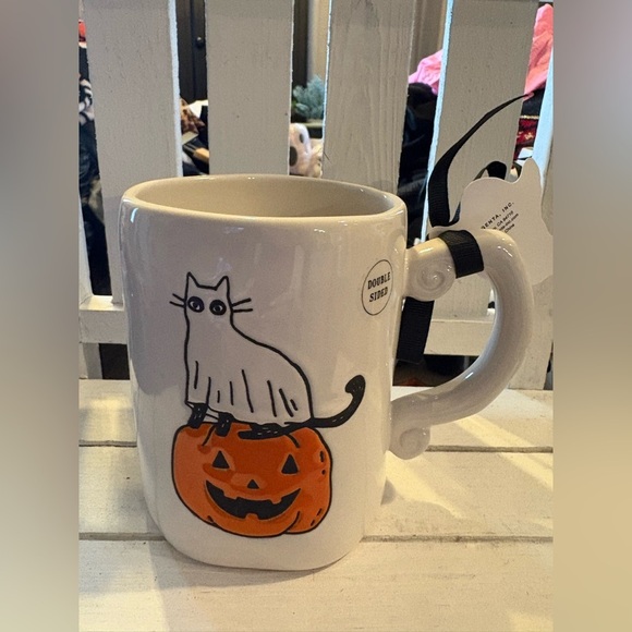 Rae Dunn Feline Spooky Cream Mug - Picture 3 of 3
